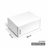 Коробка 24x17x10 см біла