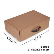 Коробка 37.5x24.5x11 см крафтова