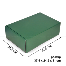 Коробка 37.5x24.5x11 см зелена