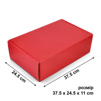 Коробка 37.5x24.5x11 см червона