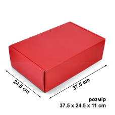Коробка 37.5x24.5x11 см червона
