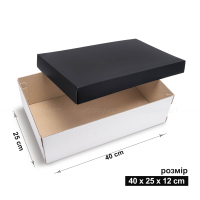 Коробка 40x25x12 см black