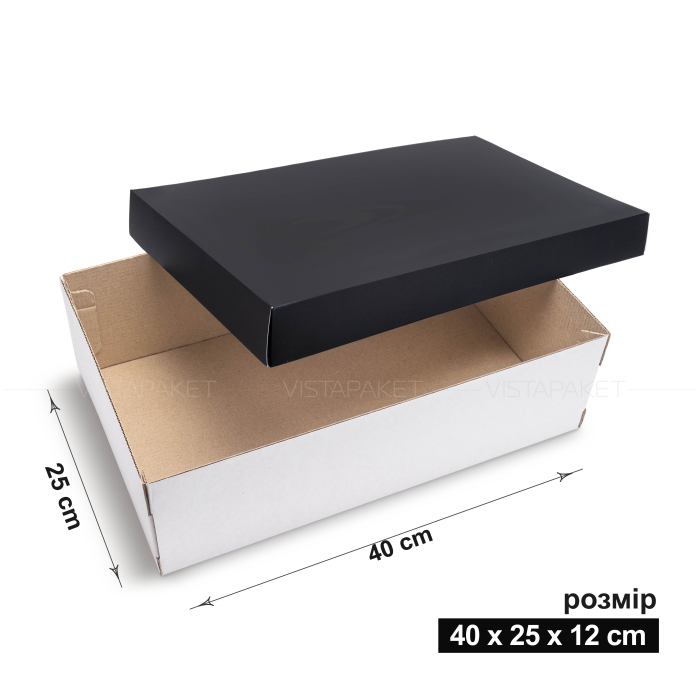 Коробка з гофрокартону 40x25x12 см 