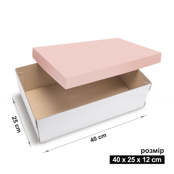 Коробка з гофрокартону 40x25x12 см 