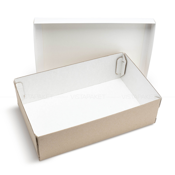 Коробка з гофрокартону біла