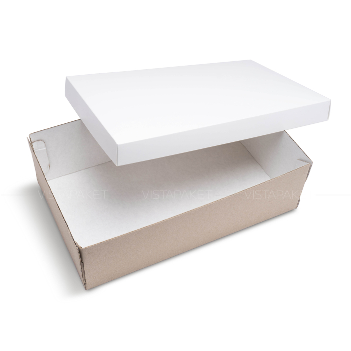Коробка з гофрокартону біла