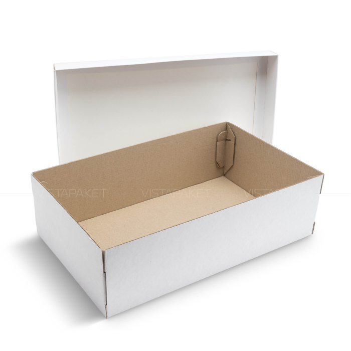 Коробка з гофрокартону біла