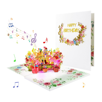 Музыкальная открытка Flowers