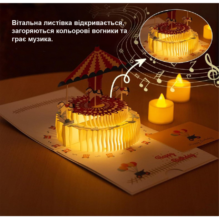 Музична листівка "Happy Birthday"