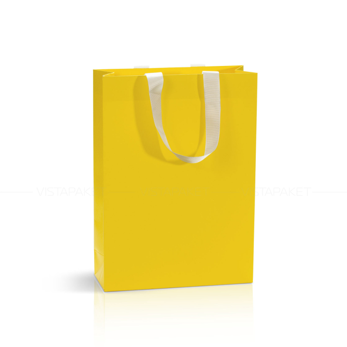 Пакет паперовий жовтий 25*35*9 см