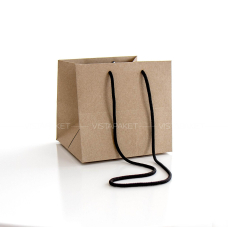 Пакет крафт-картон 19x18x18 см з великим дном