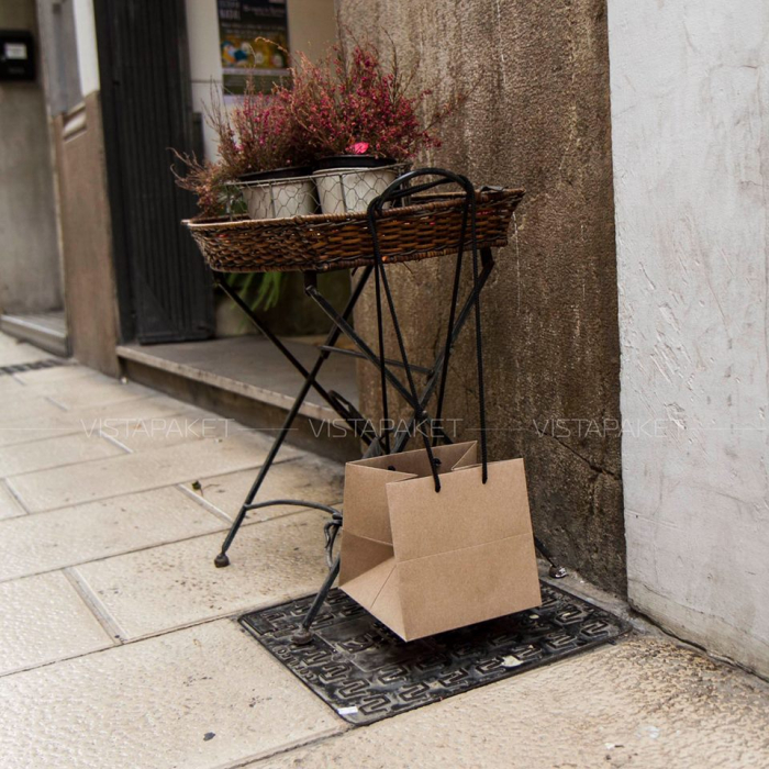 Пакет крафт картонний подарунковий для сувенірів