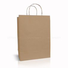 Пакет крафтовий 30х41х16 см бурий вертикальний