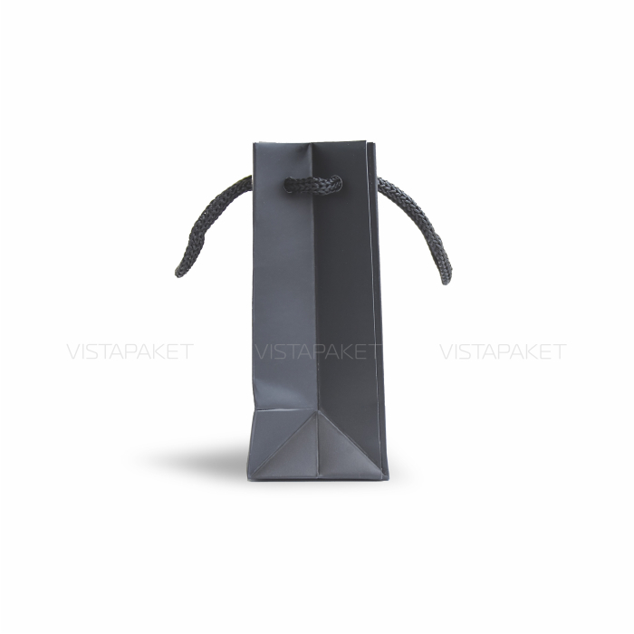 Пакет паперовий чорний 9х12х5 см