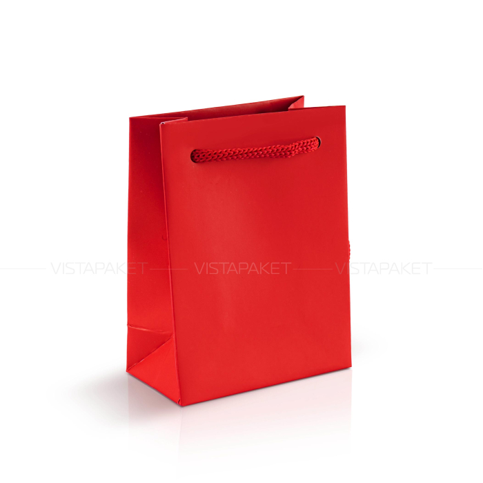 Пакет паперовий червоний 9х12х5 см