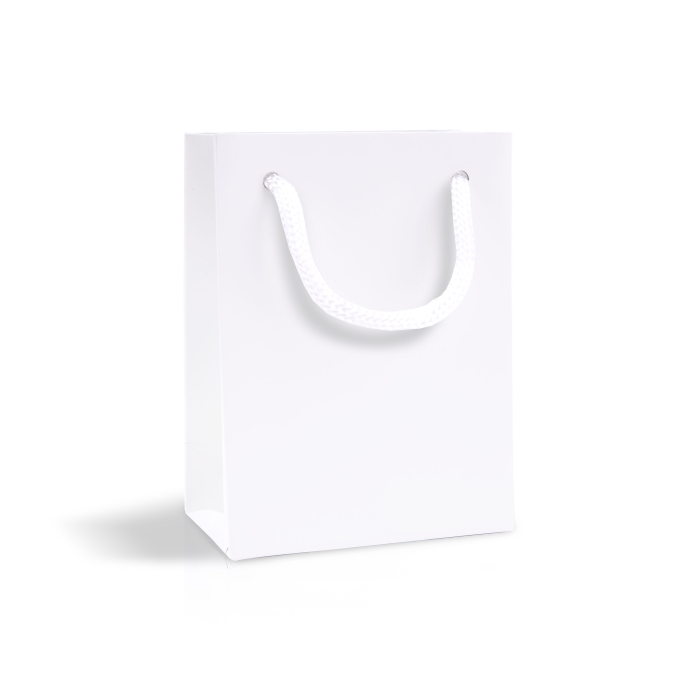Пакет білий паперовий 9х12х5 см