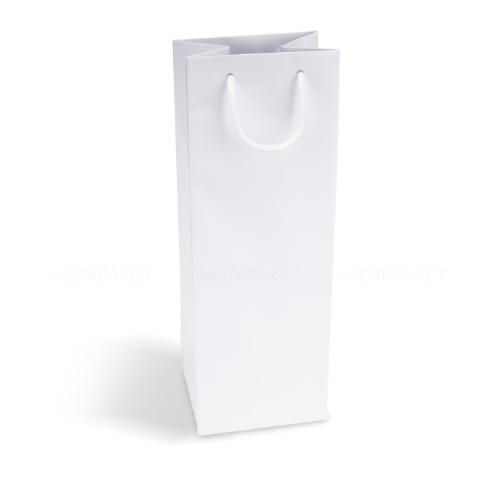 Пакет паперовий білий 13х37х10,5 см