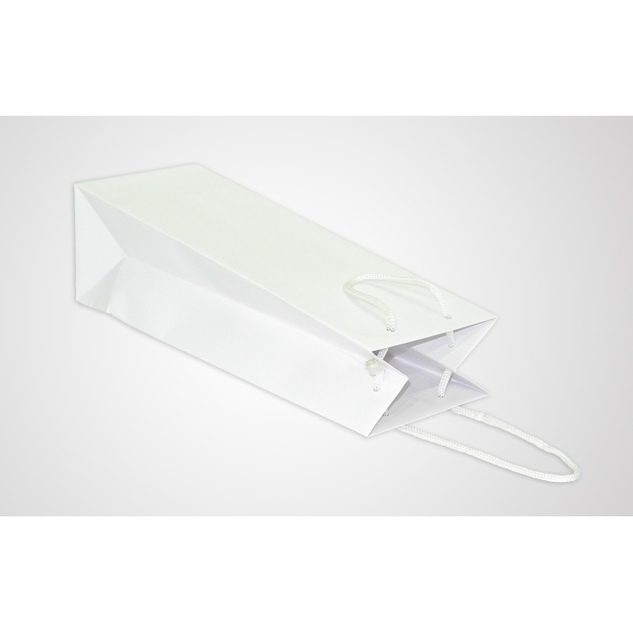 Пакет паперовий білий 13х37х10,5 см