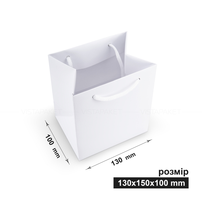 Пакет паперовий 13х15х10 см