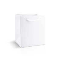 Пакет паперовий білий 13х15х10 см