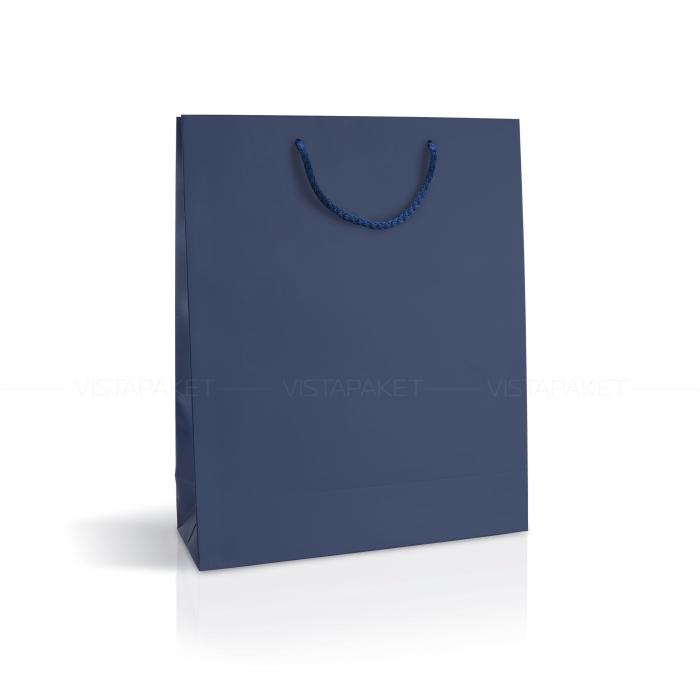 Пакет паперовий  25х35х9 см  темно-синій 