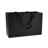 Пакет паперовий чорний 32*21*13 см 