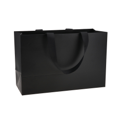 Пакет бумажный чорный  32*21*13 см 