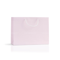 Пакет паперовий 33*24*12 см рожевий горизонтальний