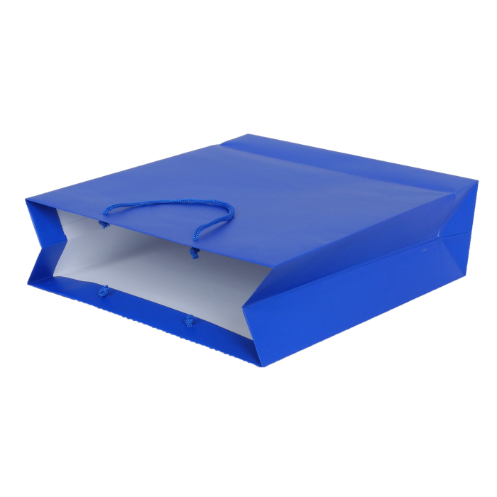 Пакет паперовий подарунковий синій 