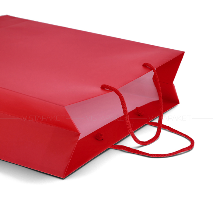 Пакет паперовий подарунковий червоний