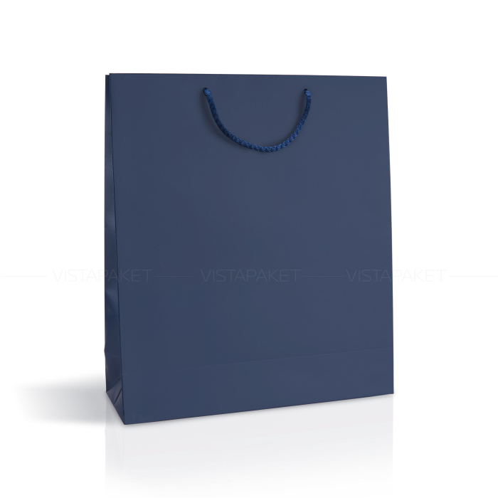 Пакет паперовий 35х40х12см темно-синій 