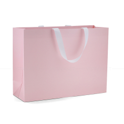 Пакет бумажный 45*33*15 см розовый