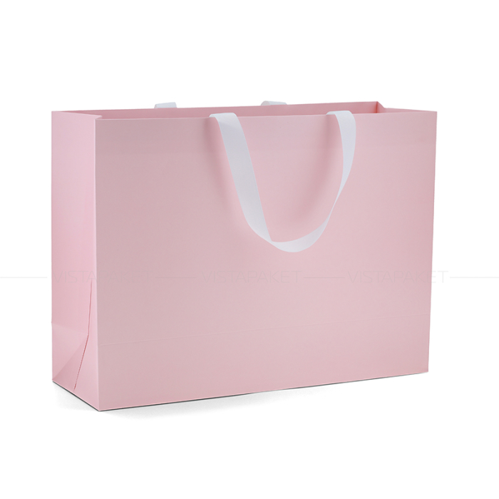 Пакет паперовий 45*33*15 см рожевий