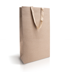 Пакет крафт-картон 25x60x24 см з стрічкою