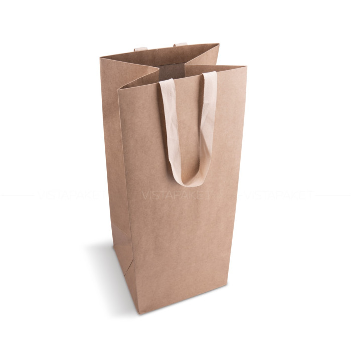 Пакет крафт картонний подарунковий для квітів